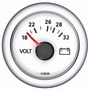 Ciśnienie oleju silnikowego 10 bar/150 psi- tarcza: biała Volt 12 - Kod. 27.492.01 68